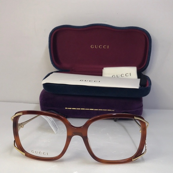 💯 - New Authentic GUCCI GG0648O square-frame tortoiseshell optical glasses - Picture 7 of 16